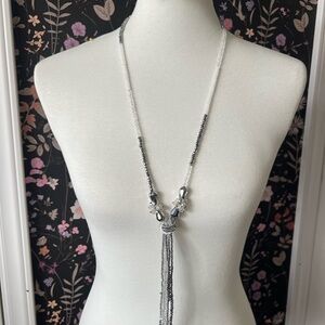 Elegant Silver and Clear Necklace